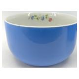 Vintage Hall's Superior Quality Kitchenware Blue Floral Mixing Bowls