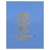 Vintage Hall's Rose Pattern Blue Kitchenware Pots - Made in USA