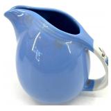 Hall's Rose Parade 1259 Blue Ceramic Pitcher Set - 6-Piece, Made in USA
