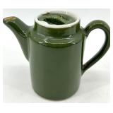 Vintage Hall China Olive Green Teapot Set - Made in USA