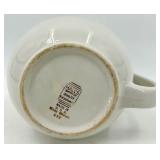 Vintage Hall's Rose Pattern Ceramic Pitcher & Salt Shaker Set - Made in USA