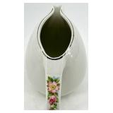 Vintage Hall's Rose Pattern Ceramic Pitcher & Salt Shaker Set - Made in USA