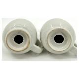 Vintage Hall's Rose Pattern Ceramic Pitcher & Salt Shaker Set - Made in USA