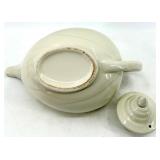 Vintage Arthur Wood Teapot Turquoise Glaze & Hall White Teapot