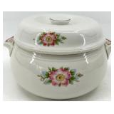 Vintage Hall's Rose Pattern 1259 Dinnerware Set - including Covered Dish with Stand - Made in USA