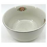 Vintage Hall's Rose Pattern 1259 Dinnerware Set - including Covered Dish with Stand - Made in USA