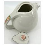 Vintage Hall's Rose Pattern 1259 Dinnerware Set - including Covered Dish with Stand - Made in USA