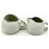 Vintage Hall's Rose Pattern 1259 Dinnerware Set - including Covered Dish with Stand - Made in USA