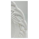 Vintage Fostoria Wistar with White Braided Rim including Serving Plate, Bowl and More