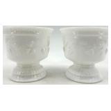 Vintage Fostoria Wistar with White Braided Rim including Serving Plate, Bowl and More