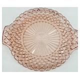 Vintage Pink Depression Glass Serving Peices