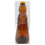 Mrs Butterworth Syrup Bottles - Vintage Amber Glass - QTY 2