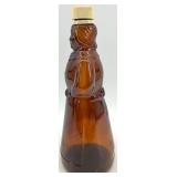 Mrs Butterworth Syrup Bottles - Vintage Amber Glass - QTY 2