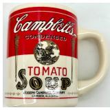 Campbell's Soup Mugs - 16 oz Porcelain - Tomato Soup & Salute America Designs