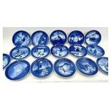 Vintage Royal Copenhagen - Kai Lange - Denmark Blue & White Plates (Lot of 16)