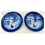 Vintage Royal Copenhagen - Kai Lange - Denmark Blue & White Plates (Lot of 16)