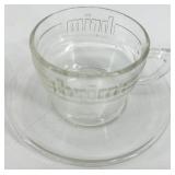 Assorted Vintage Clear Glassware including Martinsville Cornucopia Candle Holders