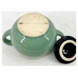 Vintage SYRACUSE China Green Teapot & Covered Bowls Set (5-Piece) USA 89