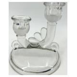 Vintage Assorted Crystal Glass Candelabras - Jeanette - 3 Pairs