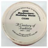 Vintage Budweiser Collectors Series Steins - CeramArte Brazil (Clydesdale & Holiday Sets)