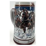 Vintage Budweiser Collectors Series Steins - CeramArte Brazil (Clydesdale & Holiday Sets)
