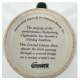 Vintage Budweiser Collectors Series Steins - CeramArte Brazil (Clydesdale & Holiday Sets)