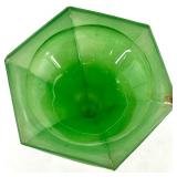 Vintage Art Deco Candlestick Holders  Orange & Green & Red