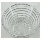 Vintage Anchor Glass Ribbed Serving Set - Pedestal Bowl & Square Dishes