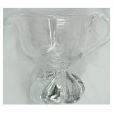 Vintage Assorted Glassware Set - including Etched Starburst Pattern Creamer & Sugar Bowls