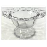 Vintage Imperial Glass Cake Stand with Pedestal & Matching Compote Dishes