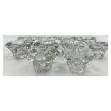 Vintage Heisey Crystolite Flower Candle Holders (Lot of 10)
