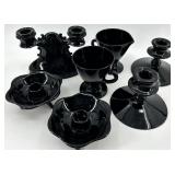 Vintage L.E Smith Candlestick Holders & More