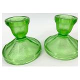 Vintage Glass Candlesticks - 5 Pair