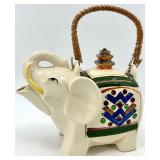 Vintage Elephant Teapot & 747 Jet Plane Teapot - Japan
