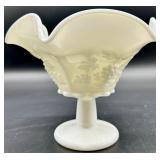 Vintage Westmoreland Milk Glass Paneled Grapevine Pattern - QTY 5