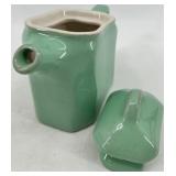 Hall Water Pitcher, Hall Covered Creamer & Chefsware Pottery Single-Serving Teapot - Vintage