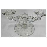 Vintage Crystal Candle Saucer / Bobeche Candelabras - QTY 3