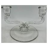 Vintage Crystal Candle Saucer / Bobeche Candelabras - QTY 3