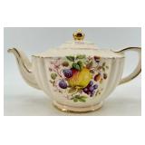 Vintage Arthur Wood Country Flower Teapot - England Floral Pattern Collection, Green Hall Teapot and Floral Teapot