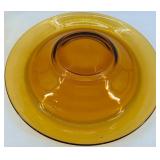 Fostoria Amber Glass Candlestick Holders & Compote Bowls - Vintage Decor