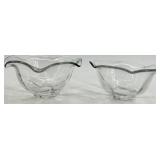 Duncan & Miller Clear Crystal Glass Bowl and More - Vintage Collectibles