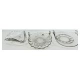 Vintage Clear Glass Centerpiece Bowls including Fostoria