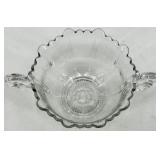 Vintage Cambridge Glass Candlelight Crystal Set - including Clear Compote Bowl, Candlesticks & Plates