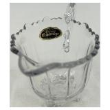 Vintage Cambridge Glass Candlelight Crystal Set - including Clear Compote Bowl, Candlesticks & Plates