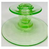 12 Assorted Vintage Crystal Glass Candlesticks including Purple Viking Glass