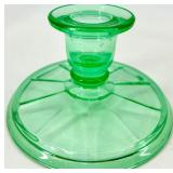 12 Assorted Vintage Crystal Glass Candlesticks including Purple Viking Glass