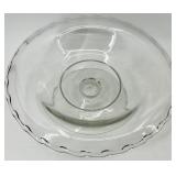 Vintage Fostoria Clear Glass Pedestal Compote, Salt & Pepper Shakers, 6 Swirl Bowls, Divided Dish and Creamer
