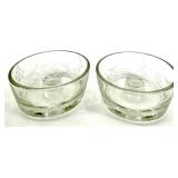 Vintage Crystal Glass Candle Holders - 7 Pairs of Clear, Assorted Styles