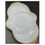 Vintage Milk Glass including Daisy Pattern - Lidded Box, Candlestick, Compotes & Dishes