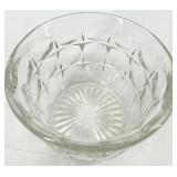 20 piece Vintage Crystal Clear Glassware Assortment - Sugar Bowls, Creamer & More